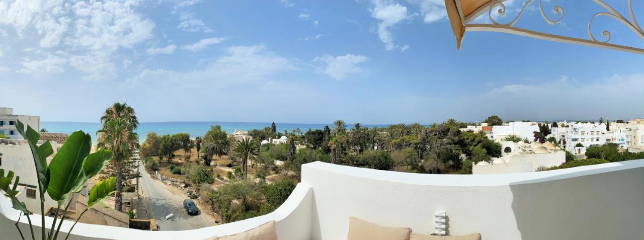 Roof Top Pied Dans L'Eau Panoramic View, 80 Meters From Seaside Hammamet Exteriör bild