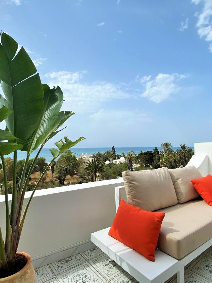 Roof Top Pied Dans L'Eau Panoramic View, 80 Meters From Seaside Hammamet Exteriör bild