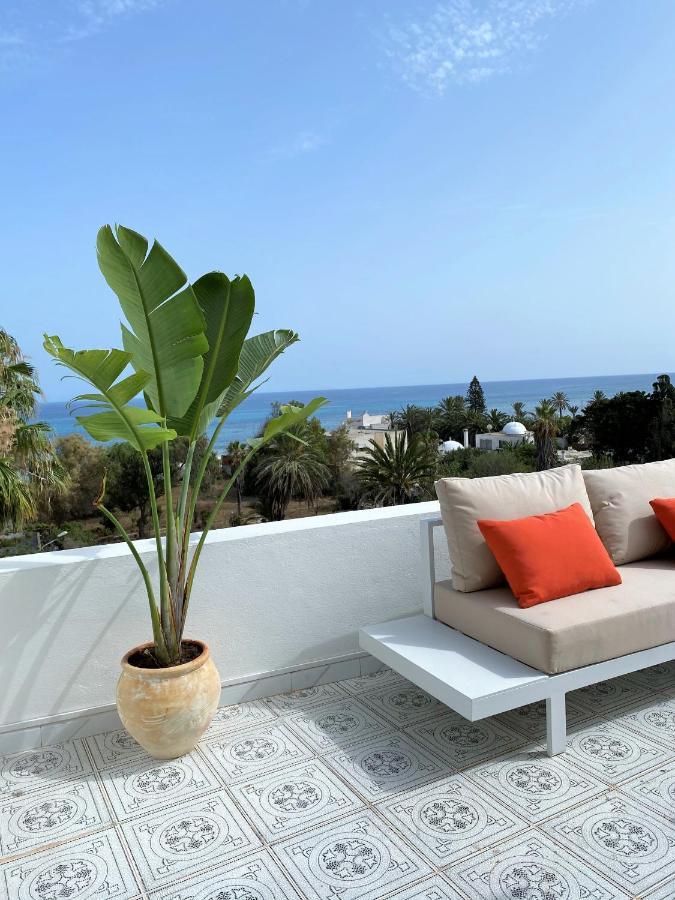 Roof Top Pied Dans L'Eau Panoramic View, 80 Meters From Seaside Hammamet Exteriör bild